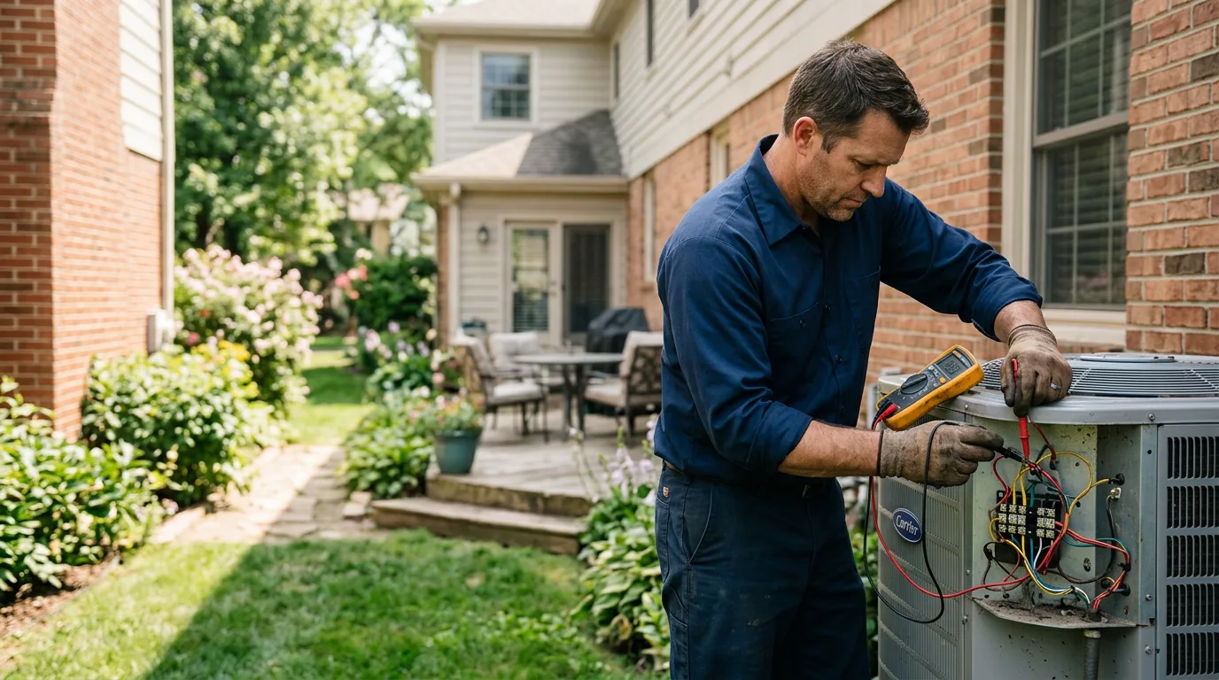 HVAC technician working near Webb City, MO